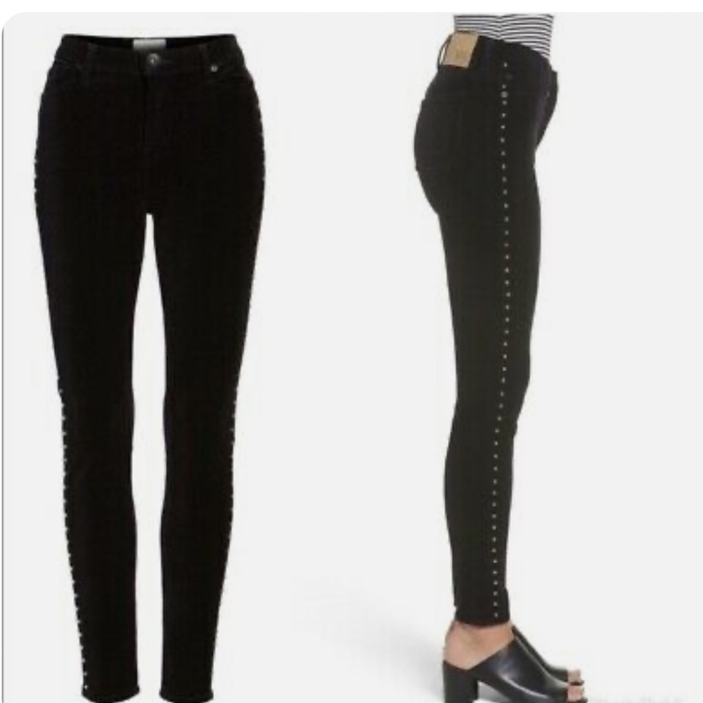 Band Of Gypsies Black And Metal Embelished Woman And Ladies Designer Jeans